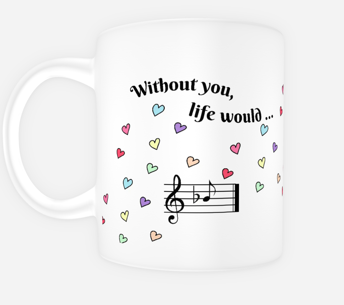 Life Is a Melody ceramic mug