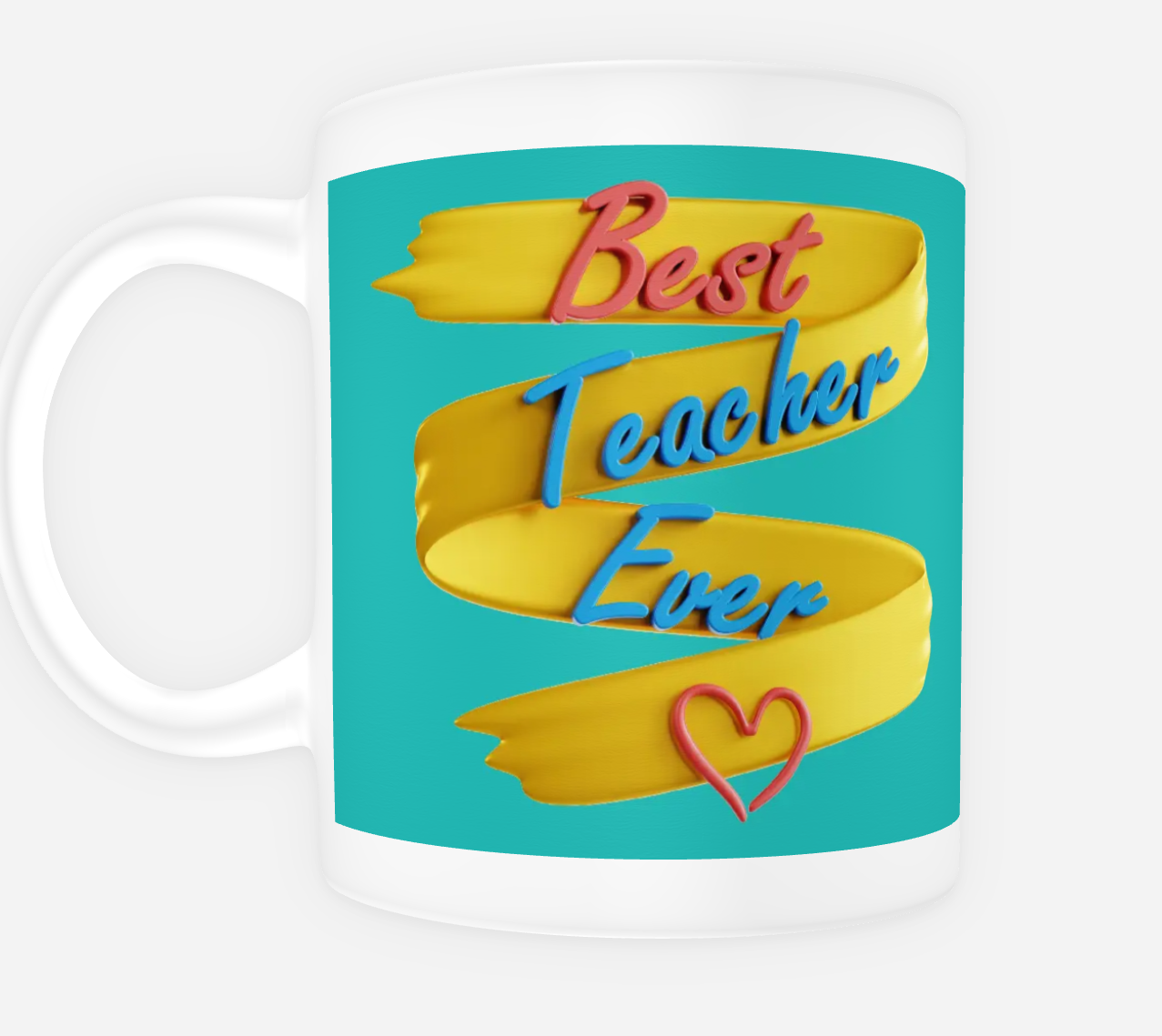 Best Teacher Ever ceramic mug